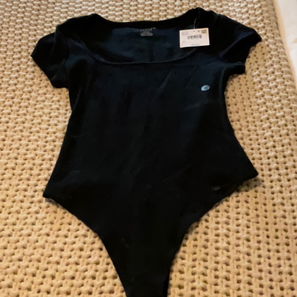 Black Short Sleeve Bodysuit